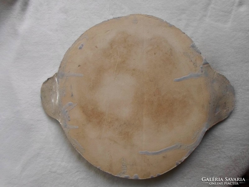 Hatalmas kő kerámia asztalközép  34 cm
