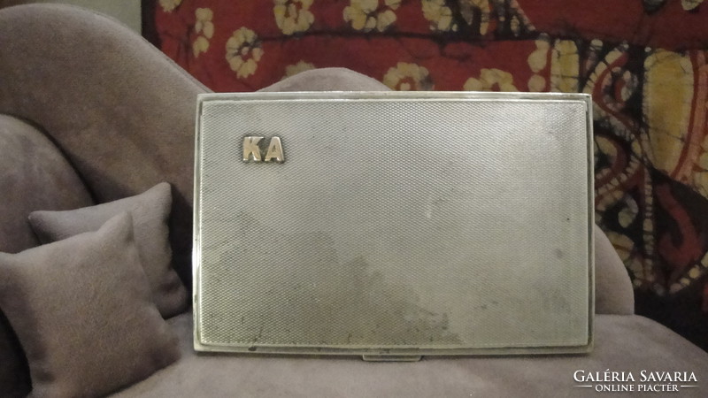 Antique silver cigarette case