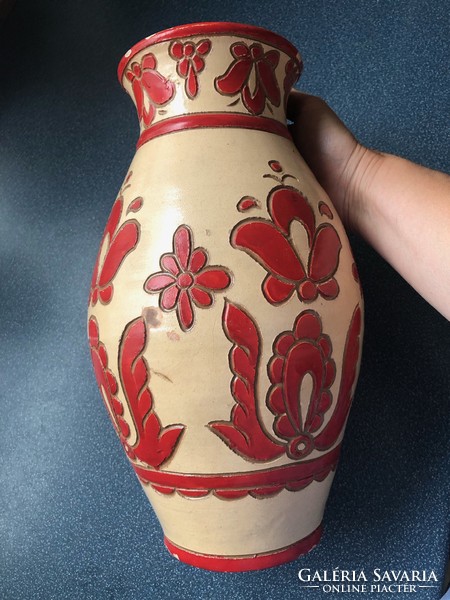 Large folk ceramic vases