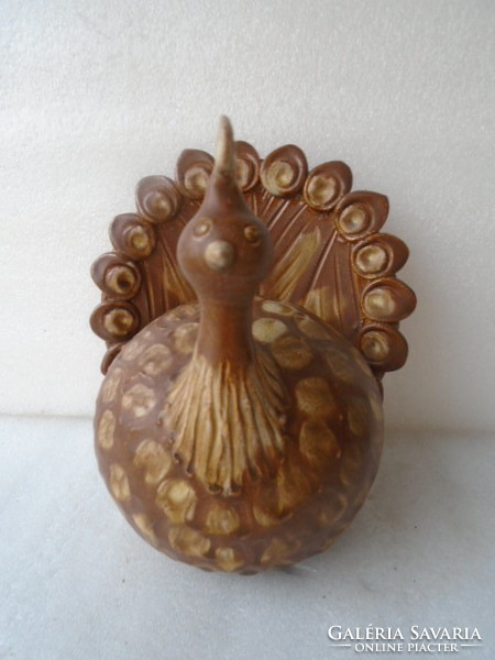Állom szép páva madár kerámia szobor gyönyörűség
