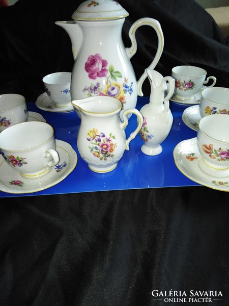 German rose porcelain coffee set
