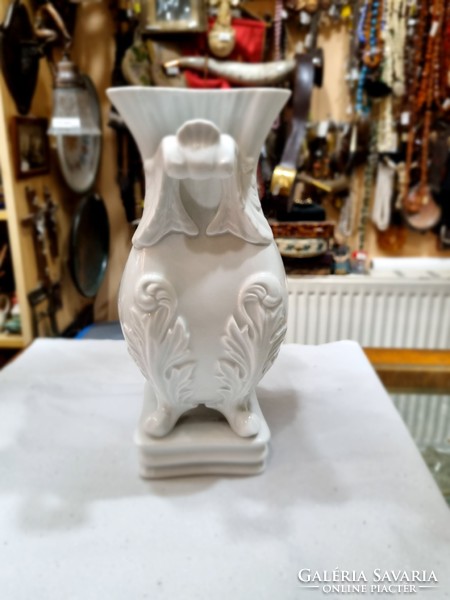 White Herend vase