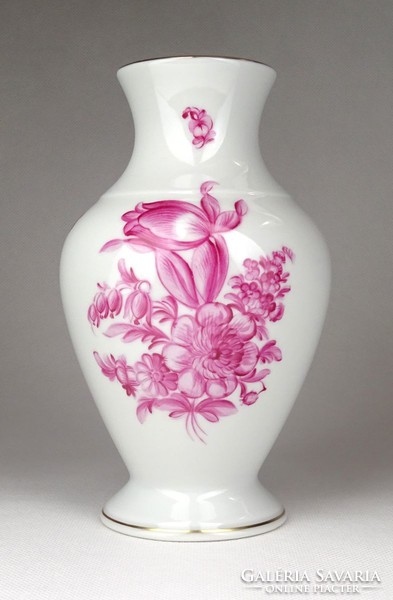 1G181 floral Herend porcelain vase 16 cm