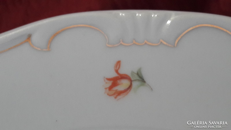 Antik virágos Zsolnay tányér 1.