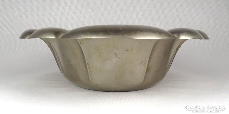 1G195 Régi jelzett Brillant ovális fém asztalközép kínáló tál 35 cm