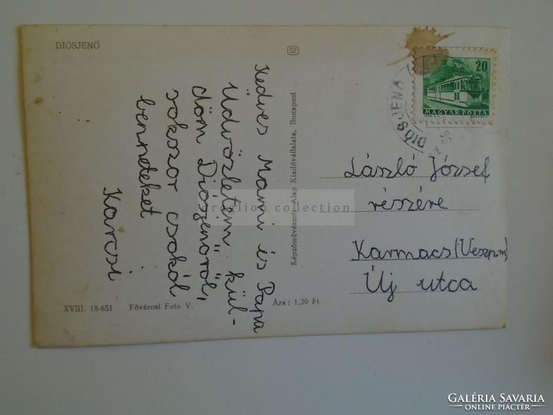 D184957 old postcard walnut 1965