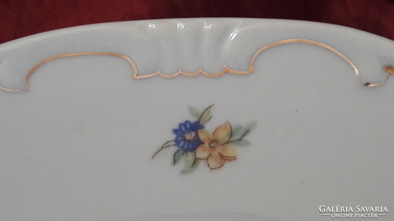 Antik virágos Zsolnay tányér 1.