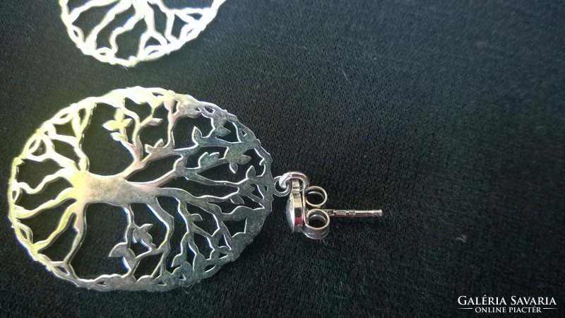 Unique design-large beautiful .Silver earrings 925