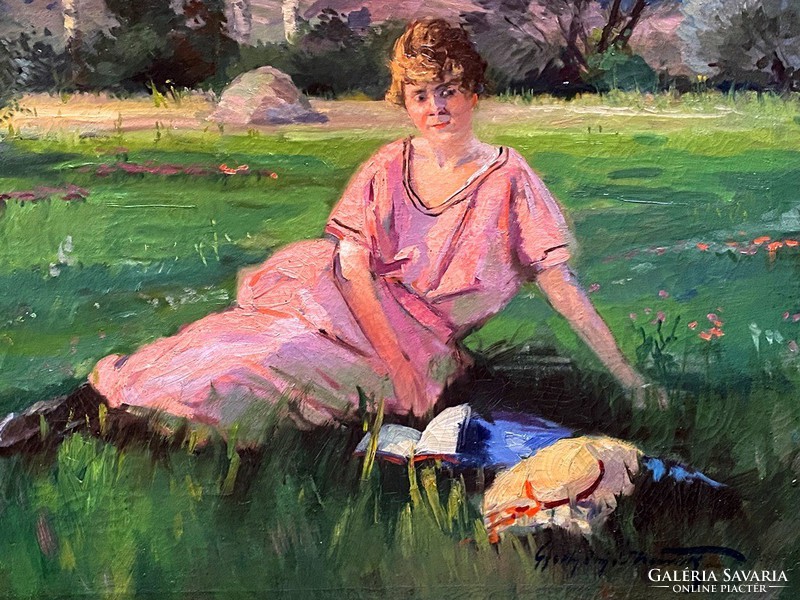 Gyula Gyheráni Németh (1892-1946) is a rare painting by the artist