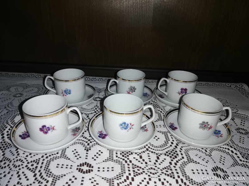 Flower patterned raven house coffee set