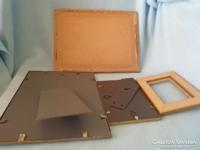 4 pcs antique picture frames 3 pcs from 1910-20 years 1 pc sleeve model 2 metal 2 wood in very good condition