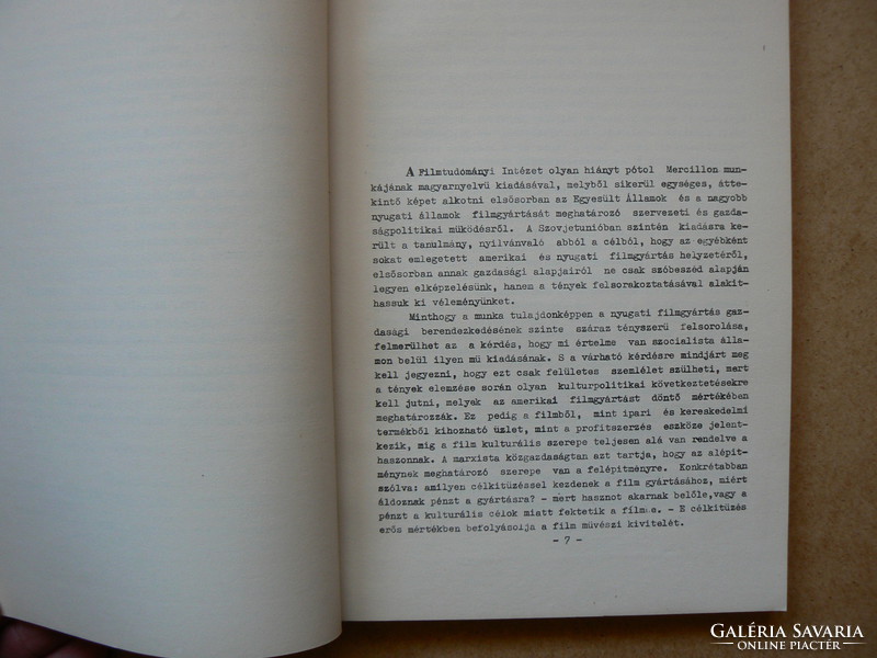 Film production and monopolies, henri mercillon 1956, published in 500 copies 1960, book rarity!