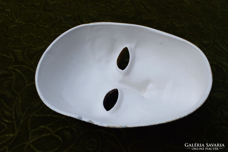 Régi velencei farsang maszk 20 x 13,5 x 7 cm porcelán