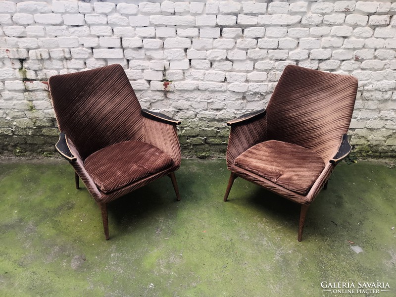 60's Hungarian retro armchair 3 pcs # 020