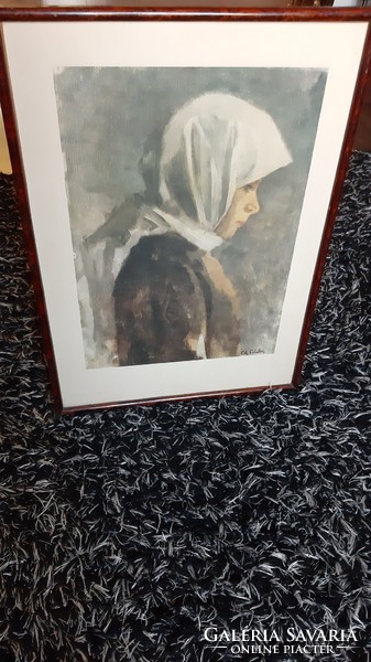 Festmény reprodukció Ék Sándor 63x45 cm .