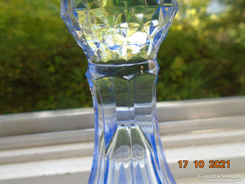 With polished 8 square feet, royal blue candle holder, diamond polished sphere and rosette