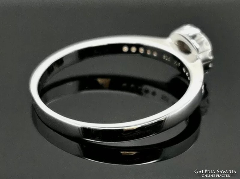 Unisex cirkónka köves gyűrű  925  új 60- as méret