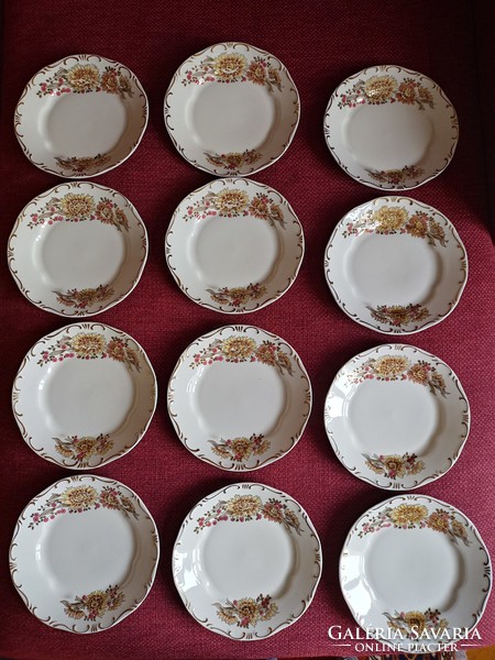 Zsolnay retró luxus 6+6 darabos tányér