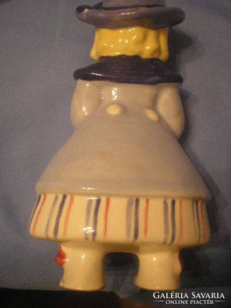 U4 Art deco Majolika magas fényű Angol Pottery szoborpáros ritkaság Jancsi-és Juliska Angol változat