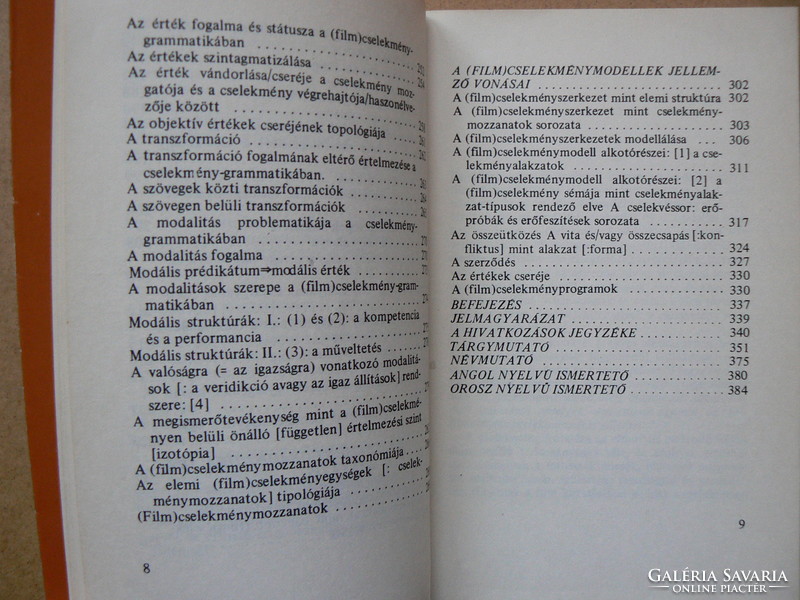 Film and plot, Gábor Szilágyi 1983, book in good condition, rarity!
