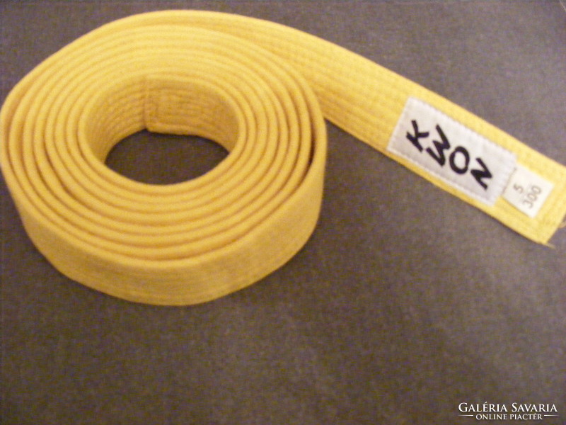 Kwon öv sárga, 300 cm-es új, harcművészet, sport