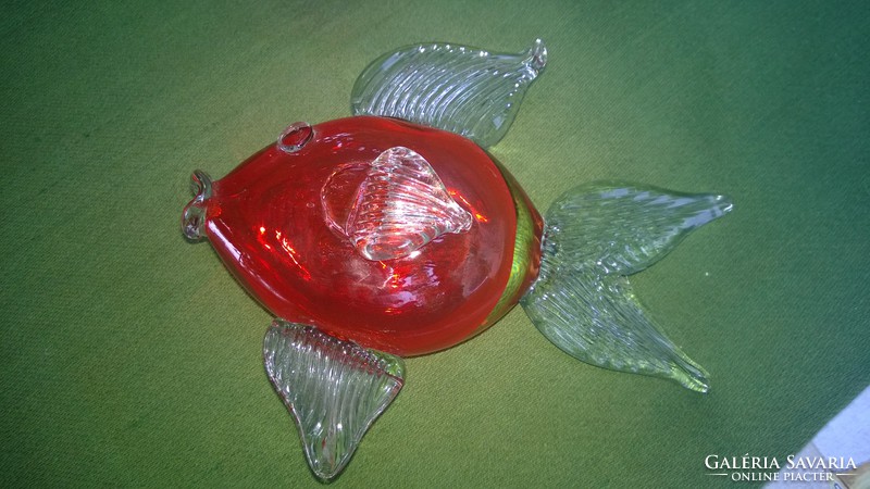 The Murano blown glass figurine fish-snake can also be a perfect paperweight or decoration