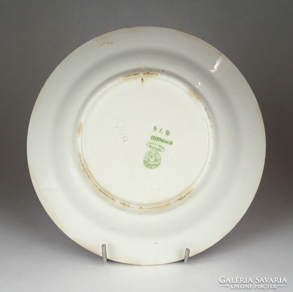 1G239 old marked floral smallpest (~ 1930) wall plate 24 cm