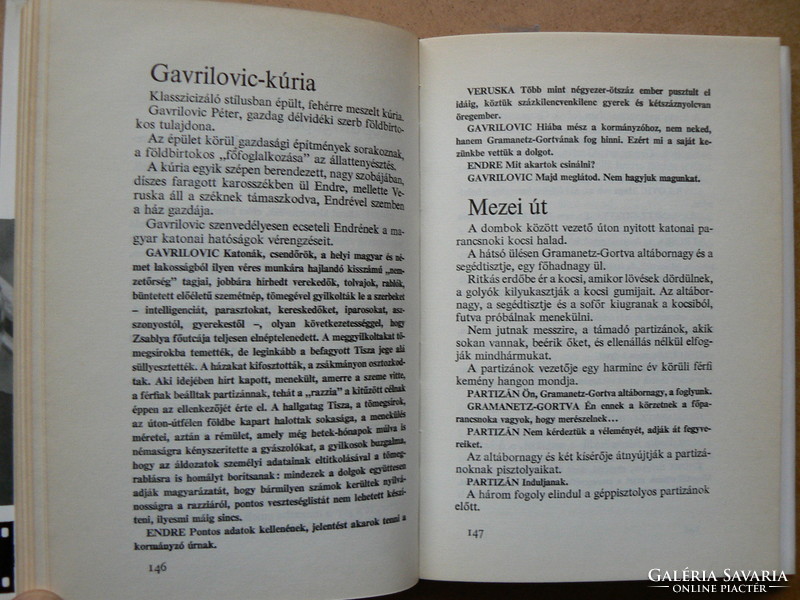 Vitam et sanguinem (film novel), Gyula Hernádi, Miklós Jancsó 1978, book in good condition
