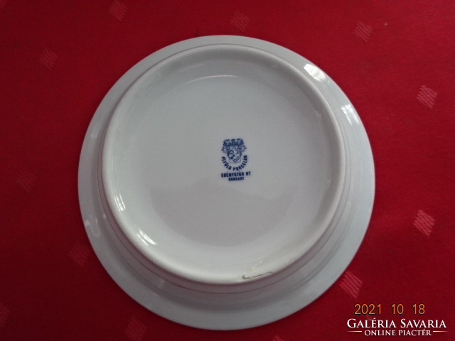 Lowland porcelain bowl, brown stripes, diameter 14 cm. He has!