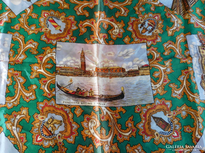 Vintage selyemkendő - Velence