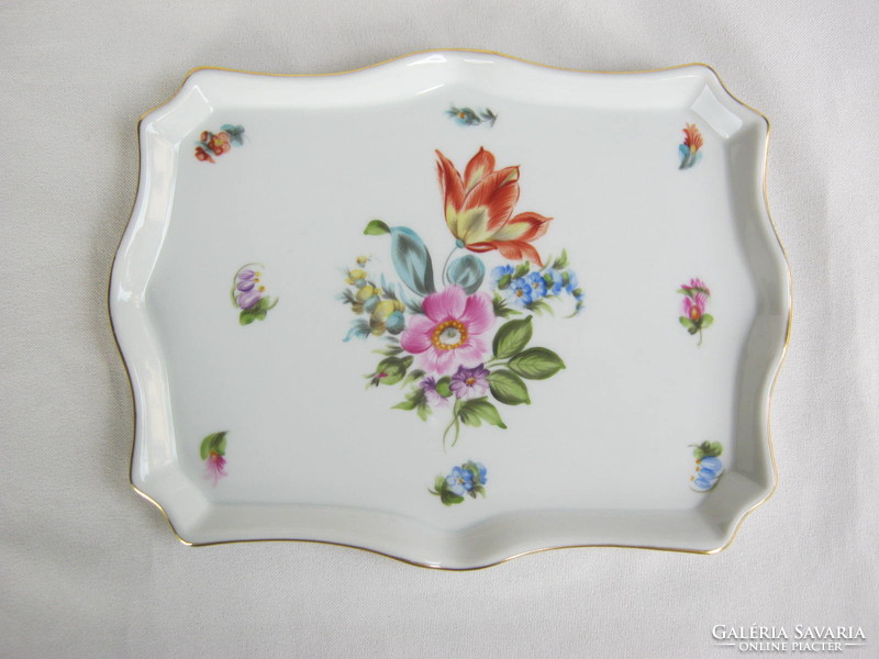 Retro ... Herend porcelain tulip serving tray