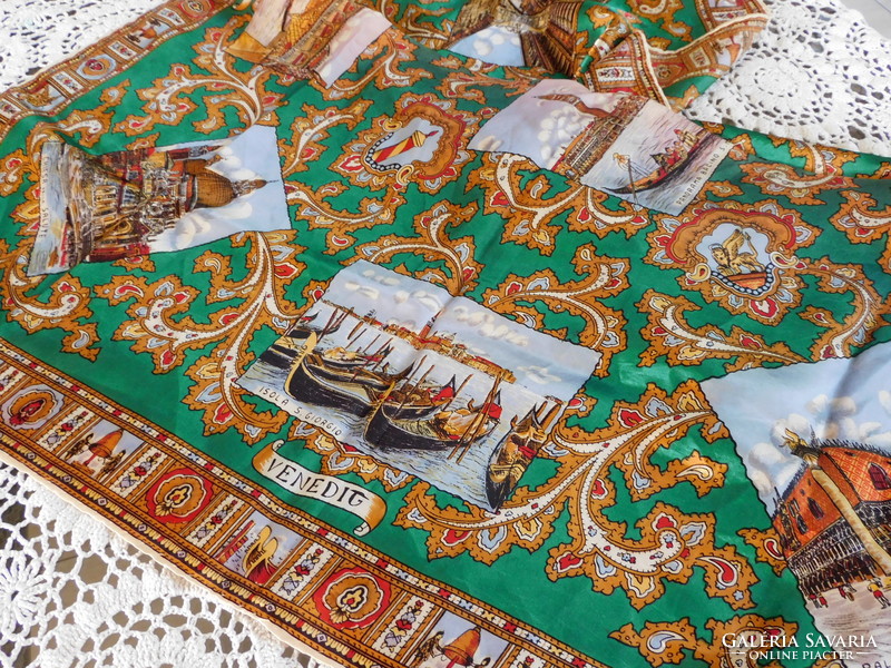 Vintage silk scarf - Venice