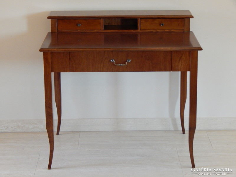 Biedermeier 1 plusz 2 fiókos női íróasztal.  [A05]