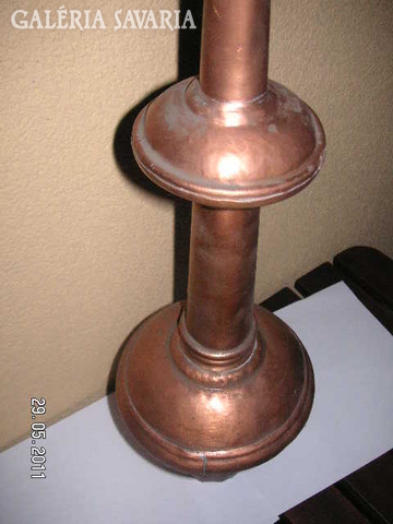 Red copper tower ornament, old, made in the 60s, handmade 77 cm