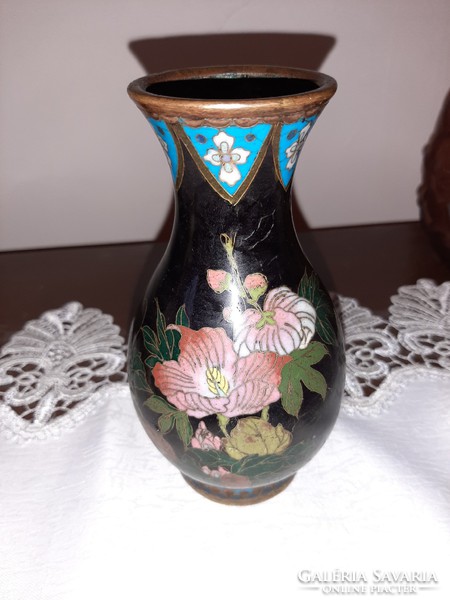 Fire enamel vase