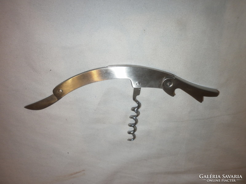 Multifunction stainless steel corkscrew