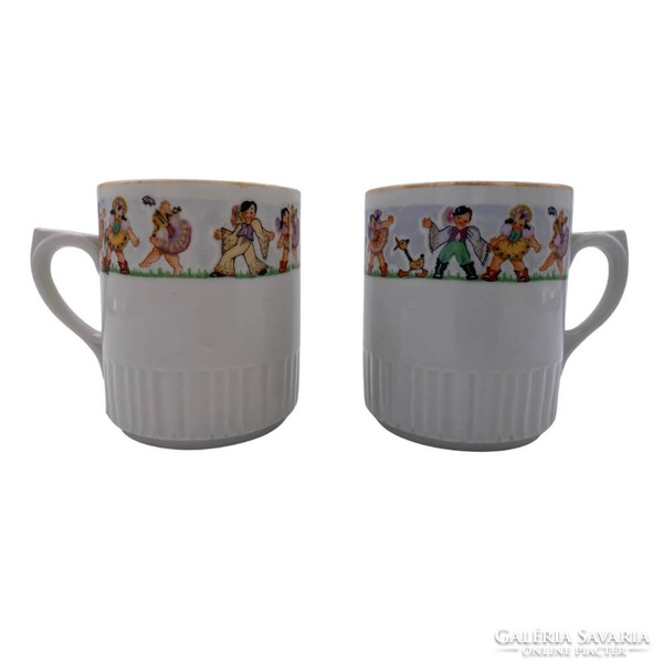 Zsolnay cocoa fairy tale mugs