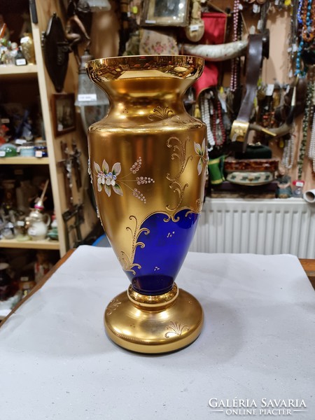 Csehszlovák üveg váza