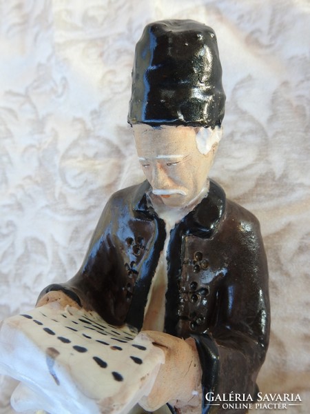 Szécsi pottery: peasant uncle - collector's rarity ~ 1930