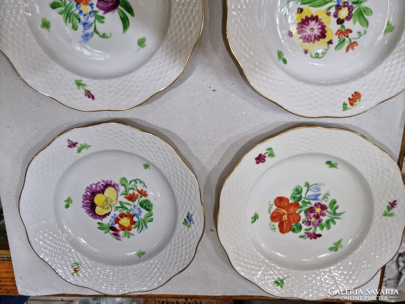 5 Herend pastry plates