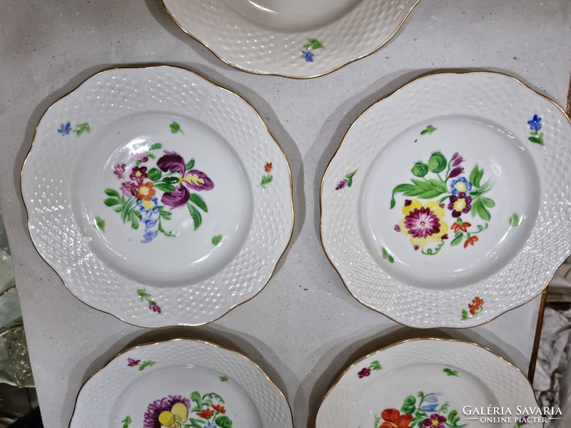 5 Herend pastry plates