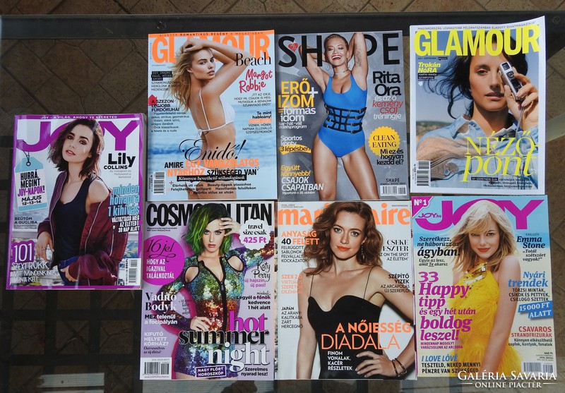 Fashion and other magazines - joy glamor shape cosmopolitan marie claire