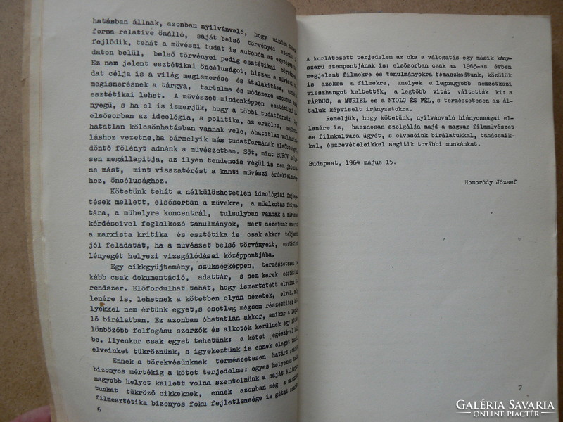 RENDEZŐI MŰHELY, CIKKGYŰJTEMÉNY 1965, KÖNYV JÓ ÁLLAPOTBAN (350 példány), RITKASÁG!!!