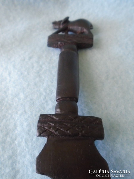 Antique African iron wood carving knife