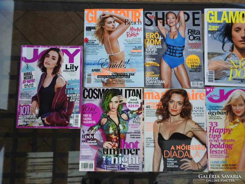 Fashion and other magazines - joy glamor shape cosmopolitan marie claire