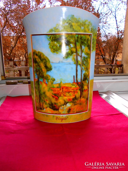 HUMMEL-GOEBEL limitált-sorszámozott váza Paul  Cezanne (24 cm) impressziónista