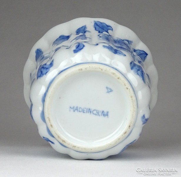 1G319 Régi kisméretű kék-fehér kínai porcelán kaspó
