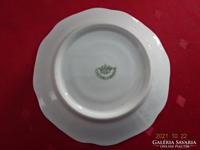 RGK Csehszlovák porcelán teáscsésze alátét, átmérője 14,5 cm. Vanneki.