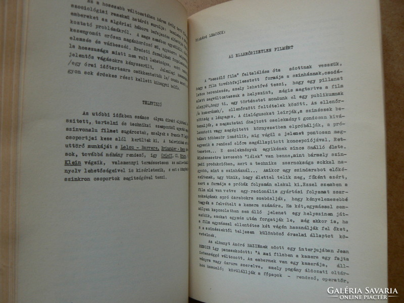 A HÍRADÓ- ÉS DOKUMENTUMFILM PROBLÉMÁI 1965, KÖNYV JÓ ÁLLAPOTBAN (390 példány), RITKASÁG!!!
