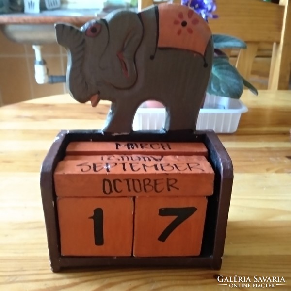 Eternal calendar with elephant figure, negotiable!